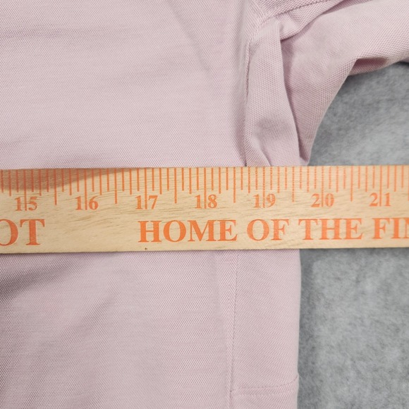 Lululemon Commission Shirt Mens Medium Button Front Pink Long Sleeve Stretch - Picture 11 of 11